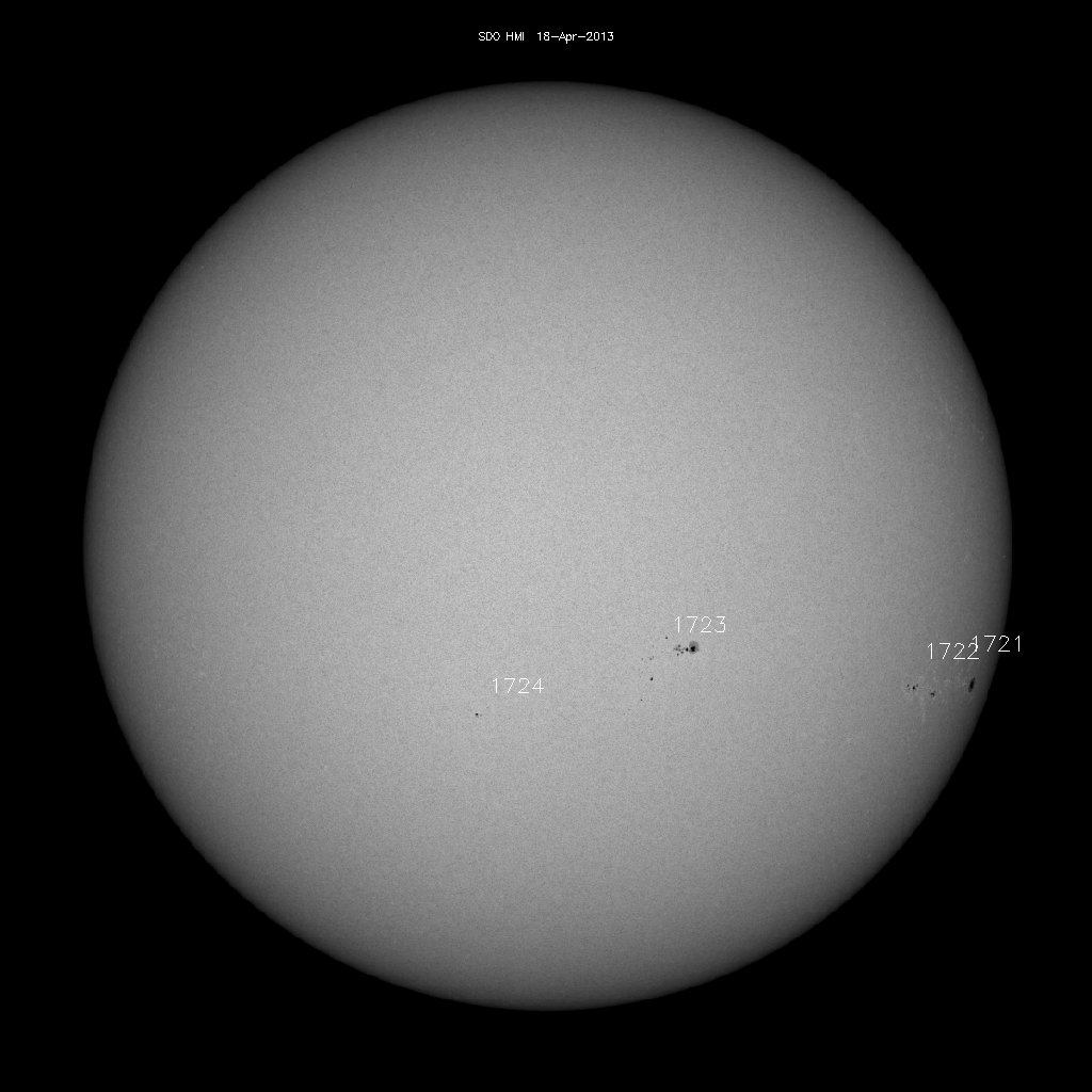 Sunspot regions