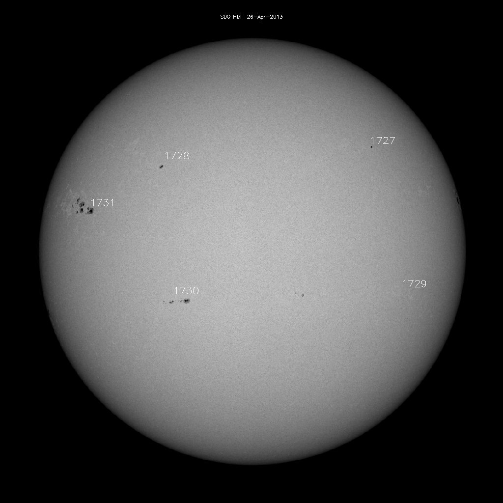 Sunspot regions