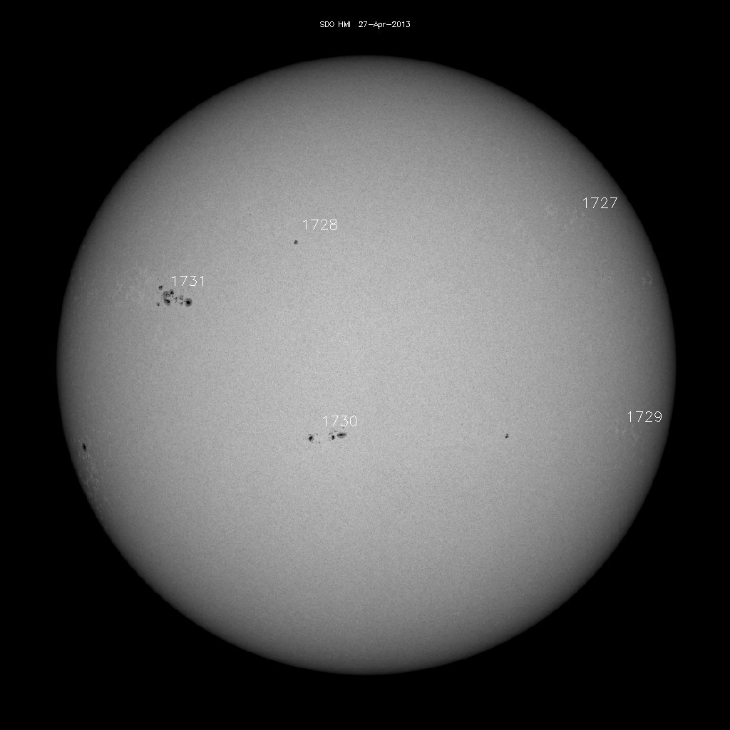 Sunspot regions