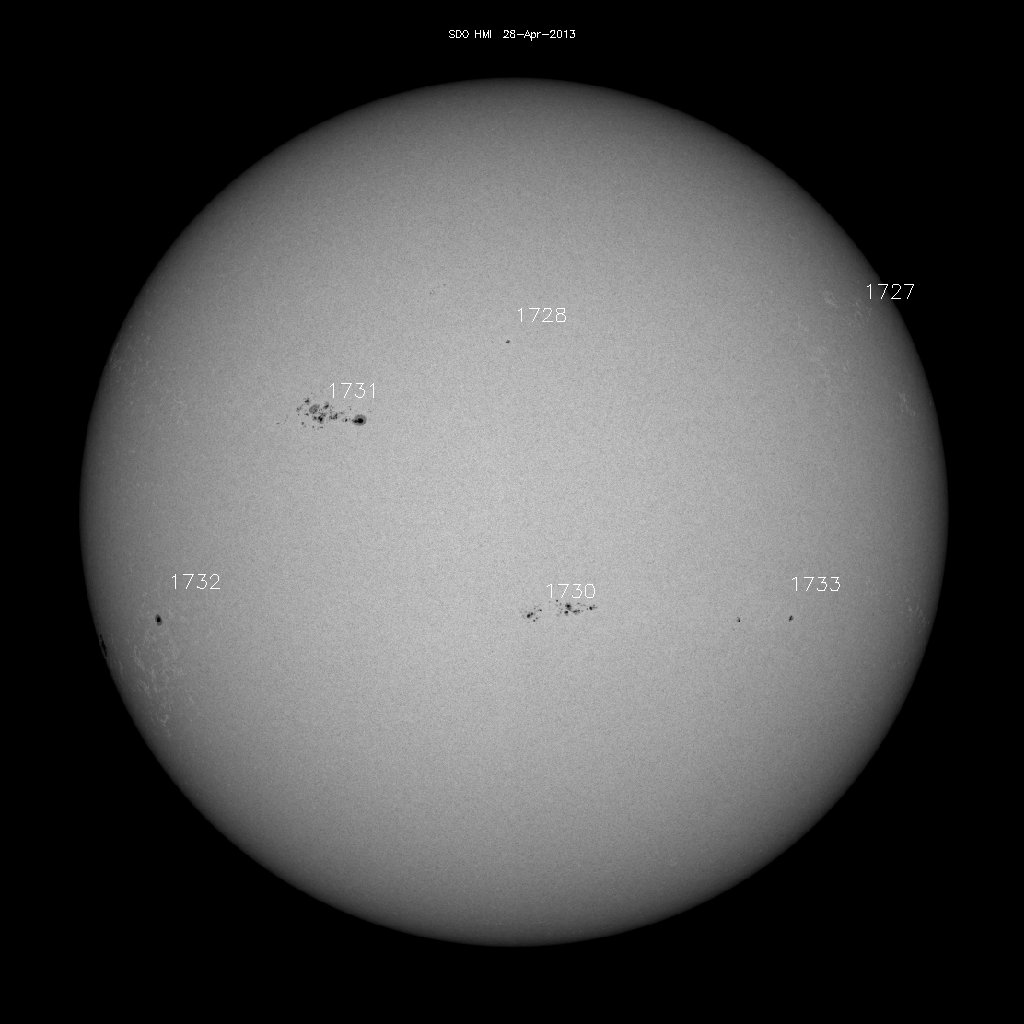 Sunspot regions