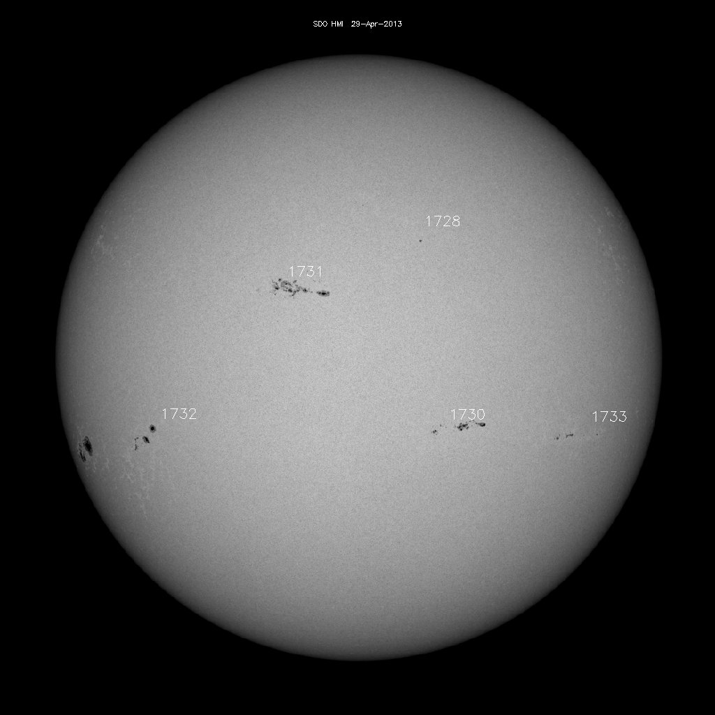 Sunspot regions