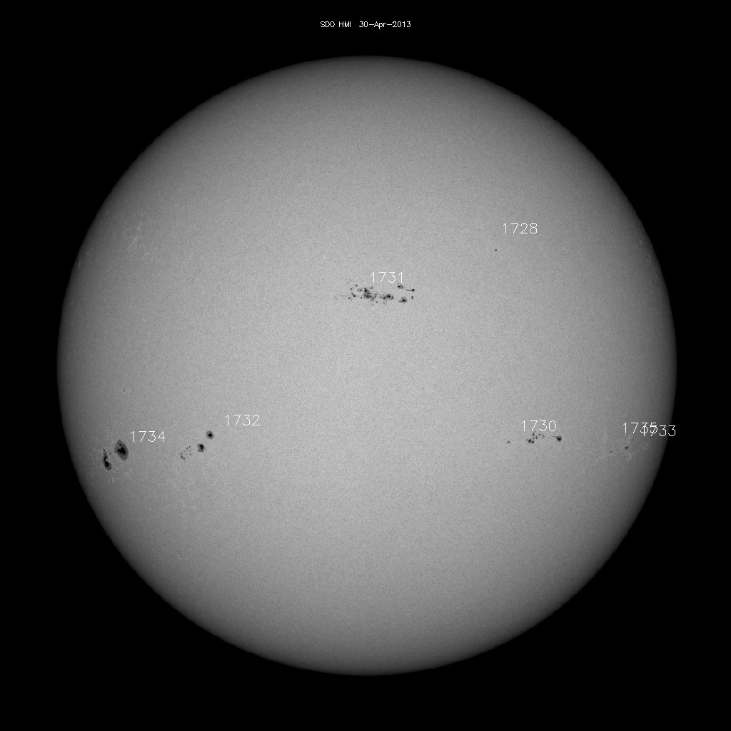 Sunspot regions