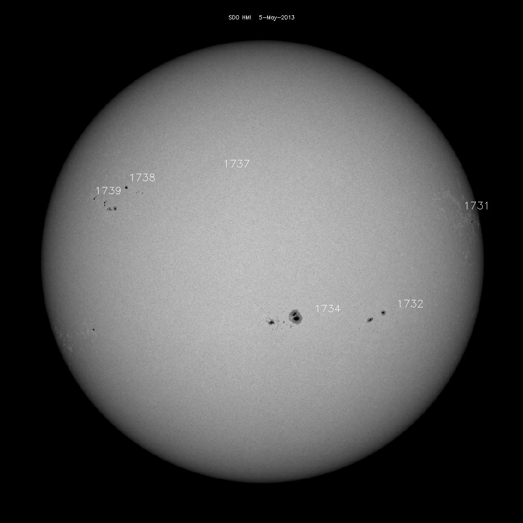 Sunspot regions