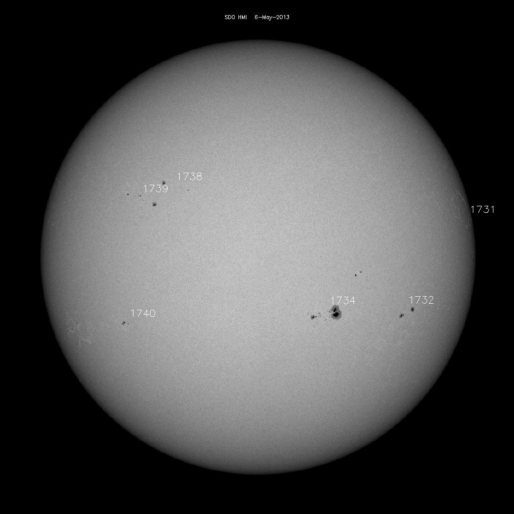 Sunspot regions