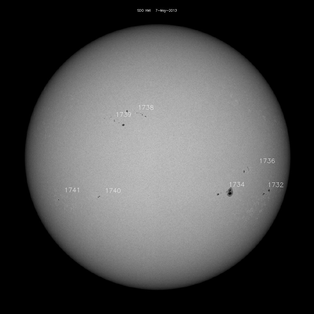 Sunspot regions