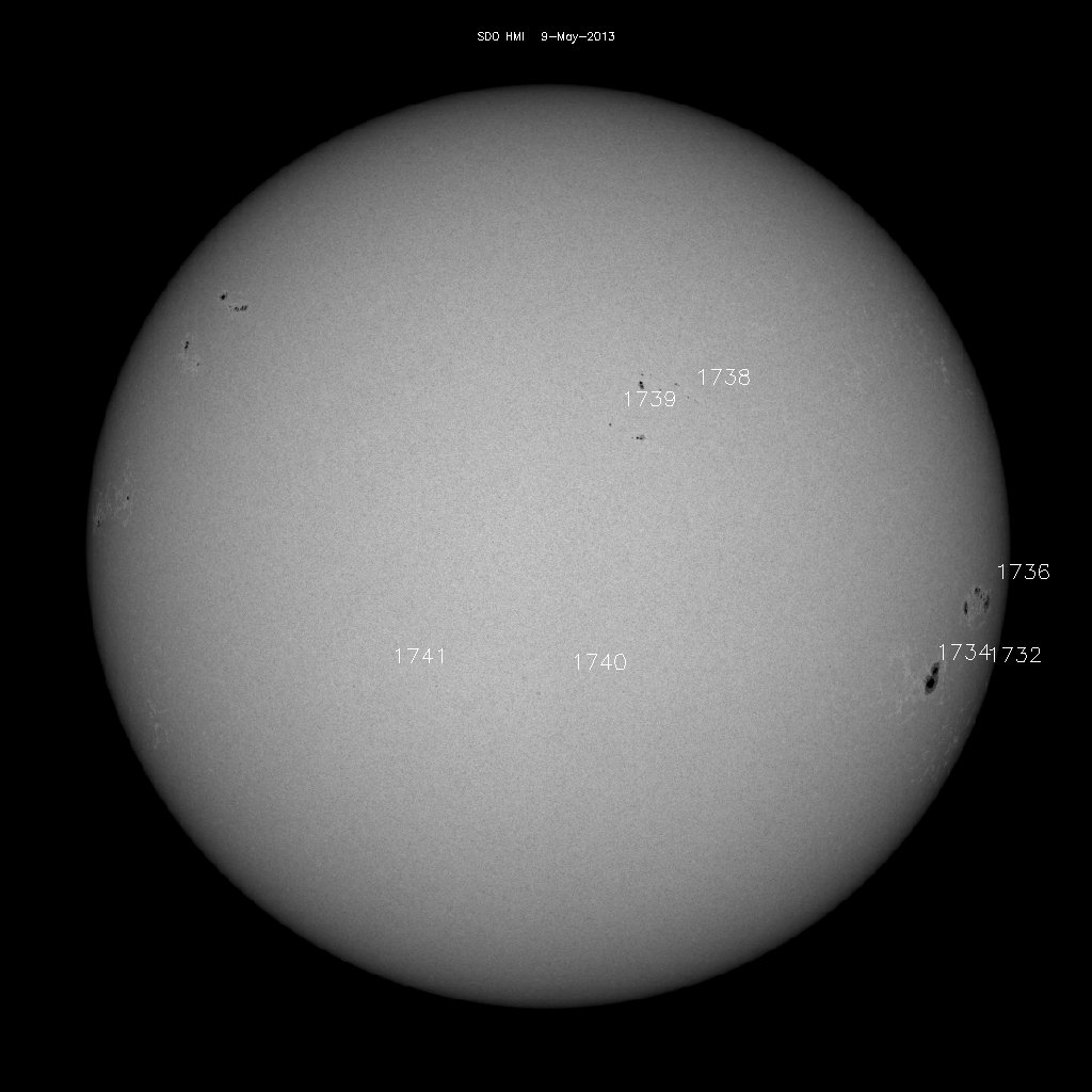 Sunspot regions