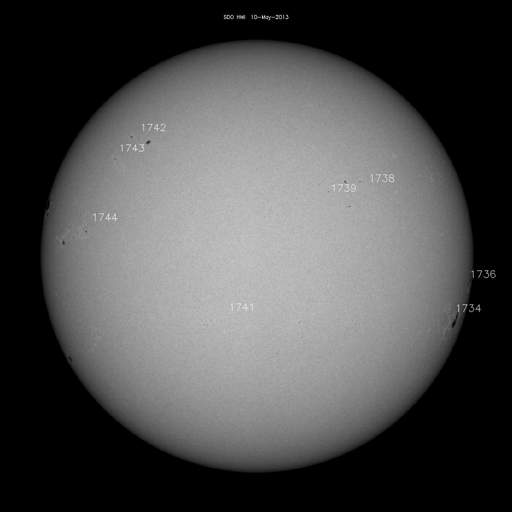 Sunspot regions