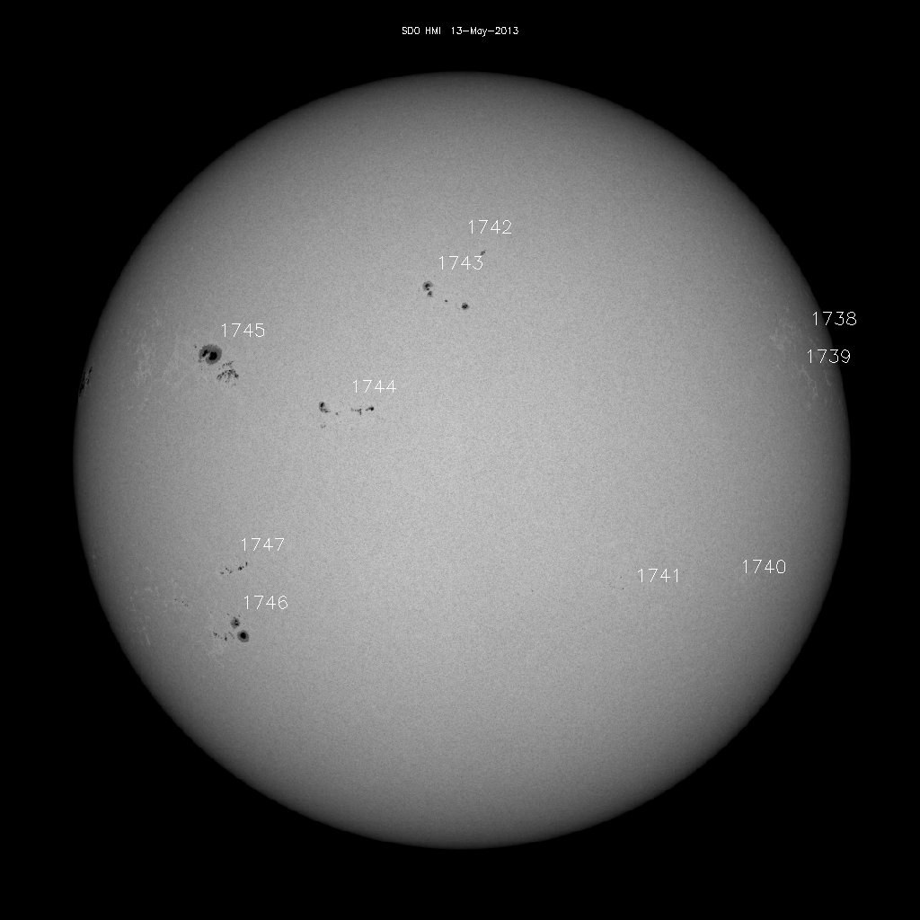 Sunspot regions