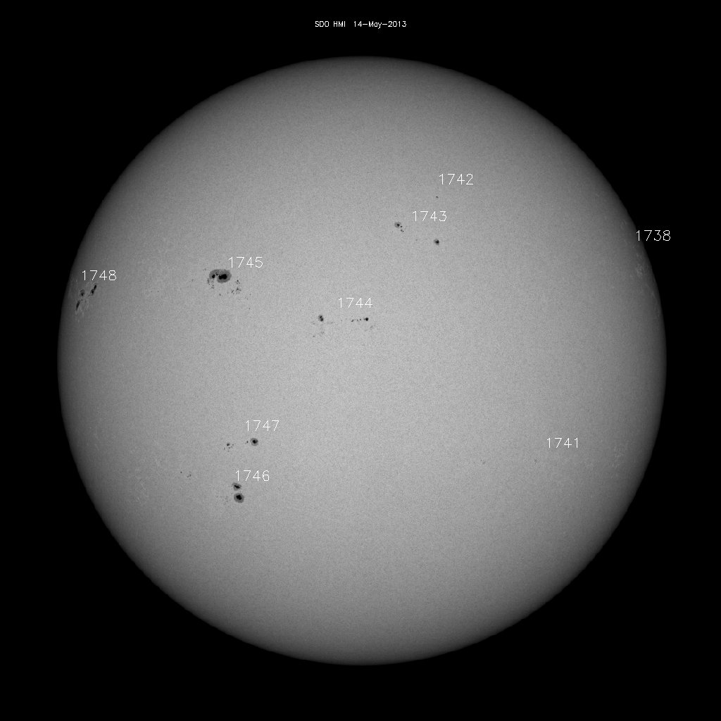 Sunspot regions