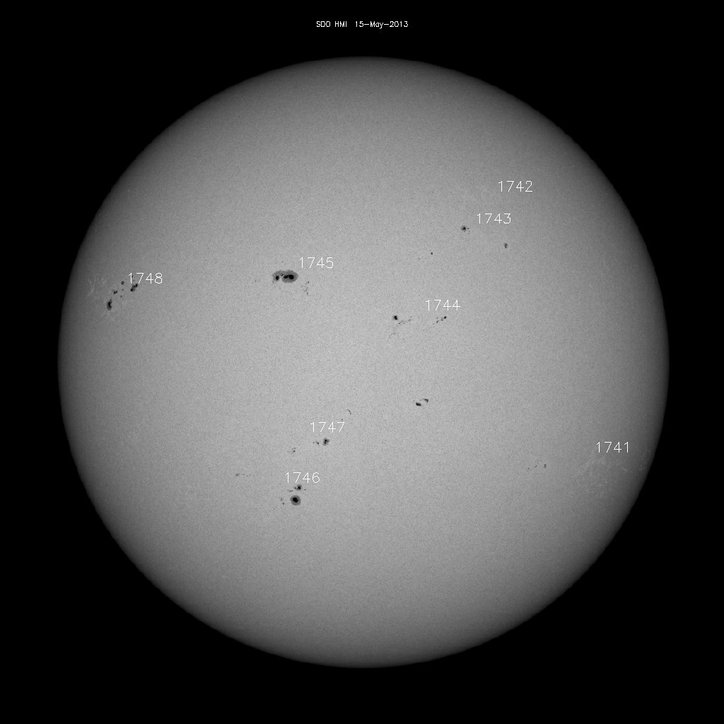 Sunspot regions