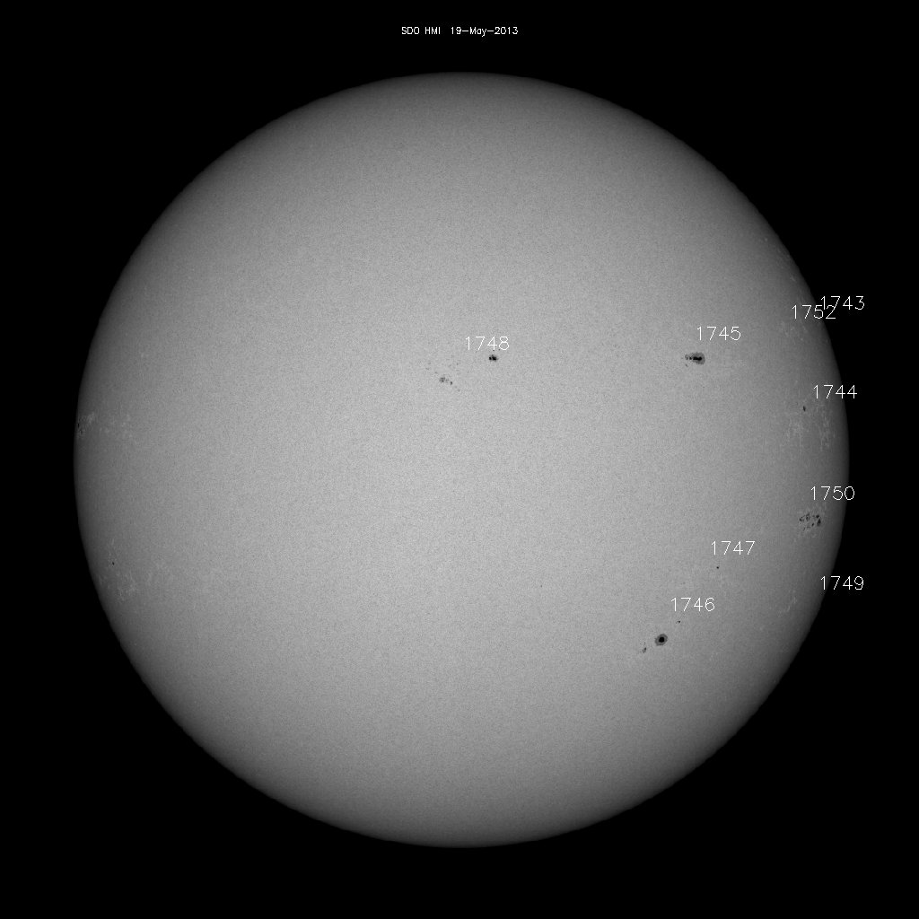 Sunspot regions