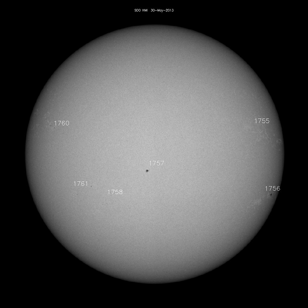 Sunspot regions