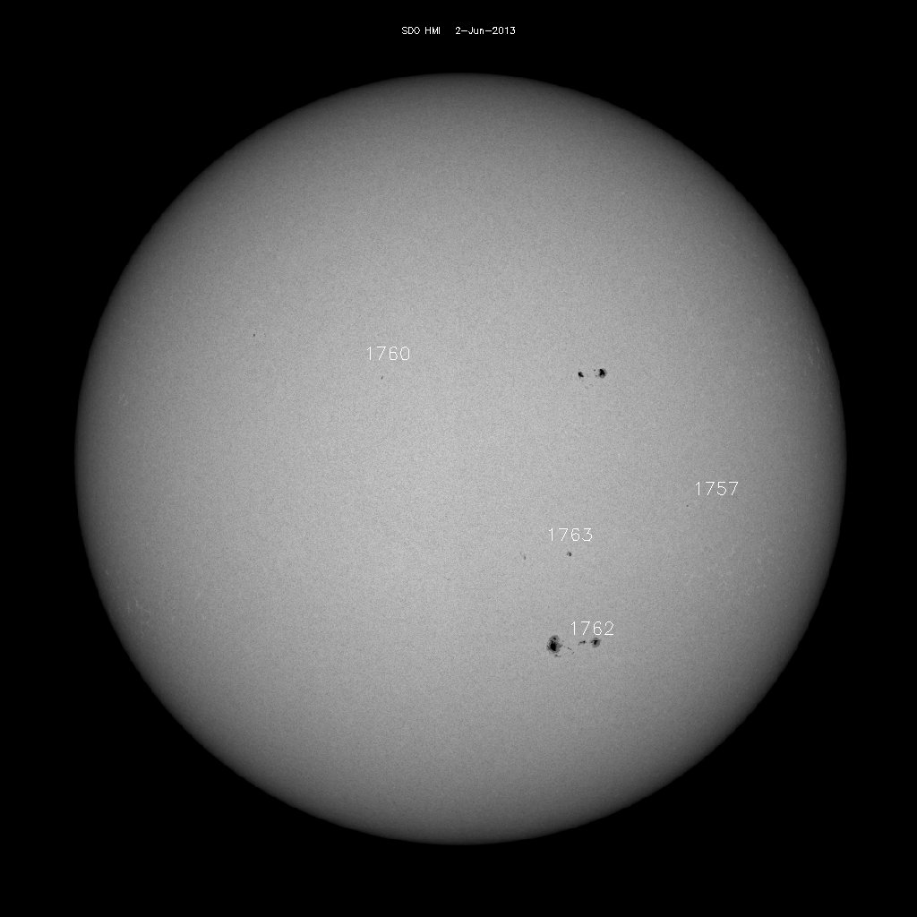 Sunspot regions