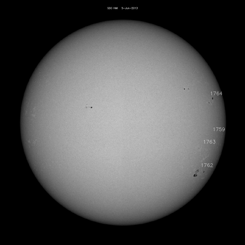 Sunspot regions