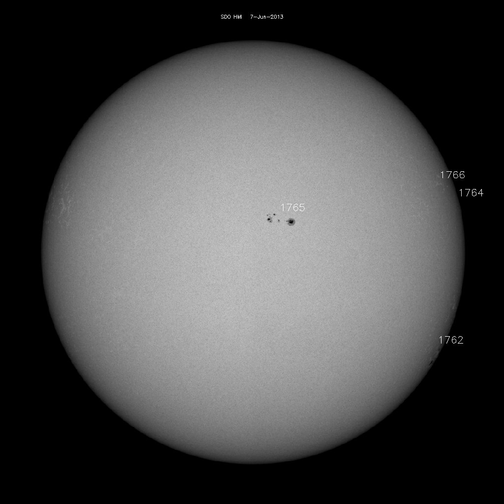 Sunspot regions