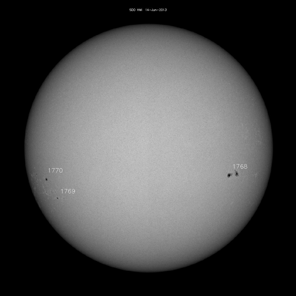 Sunspot regions