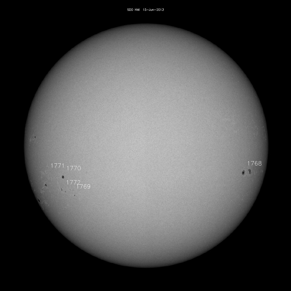 Sunspot regions