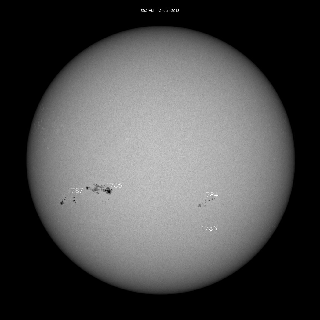 Sunspot regions