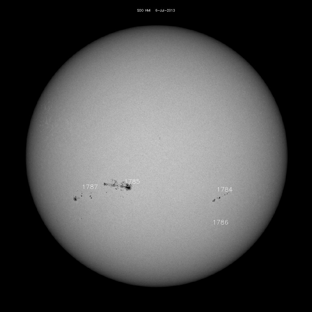 Sunspot regions