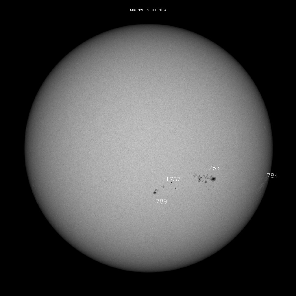 Sunspot regions