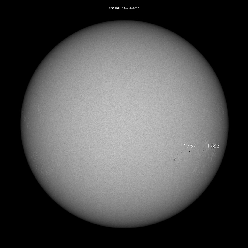 Sunspot regions