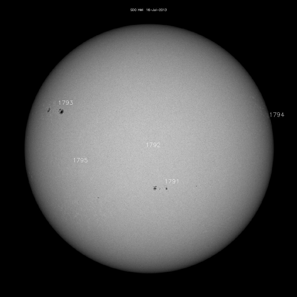 Sunspot regions