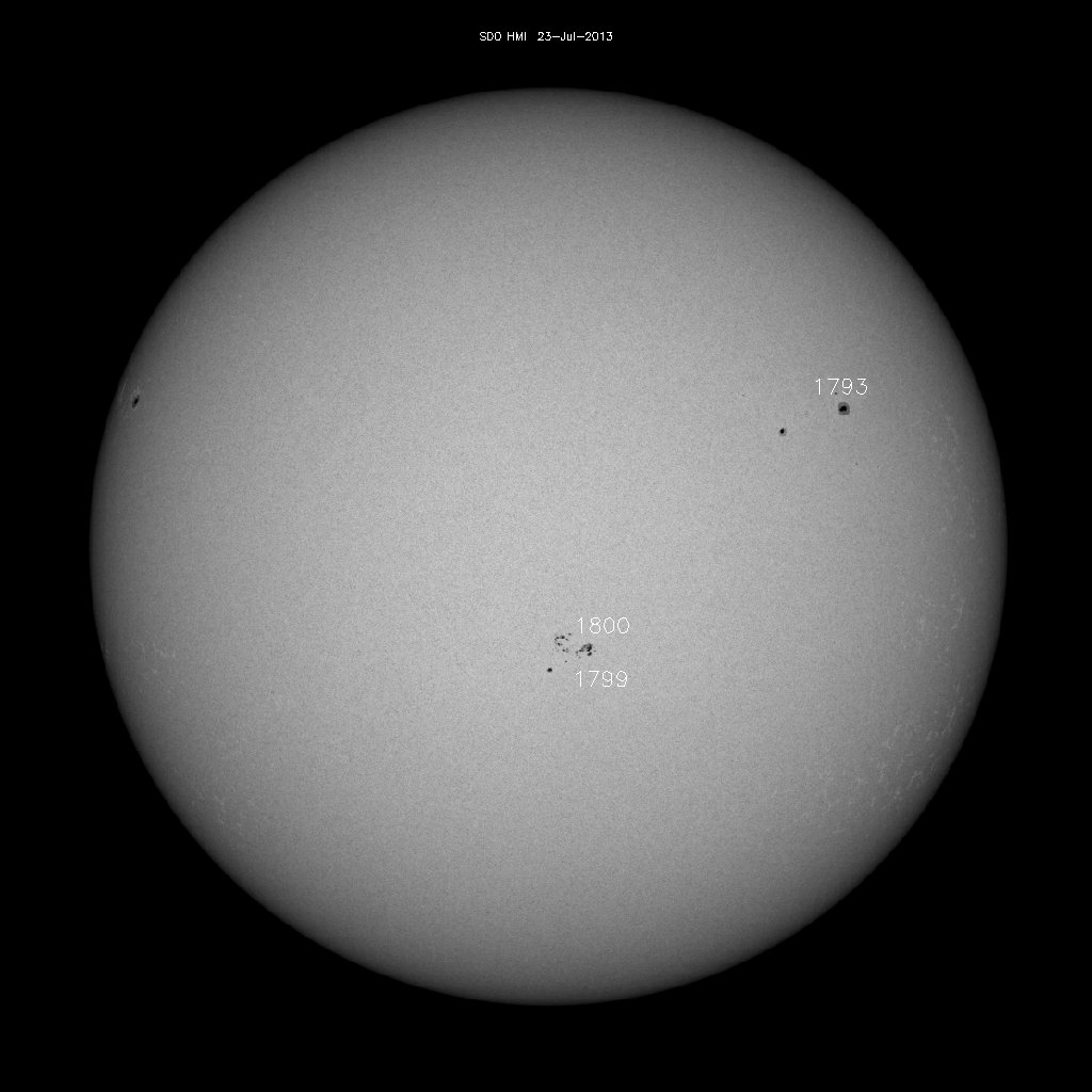 Sunspot regions