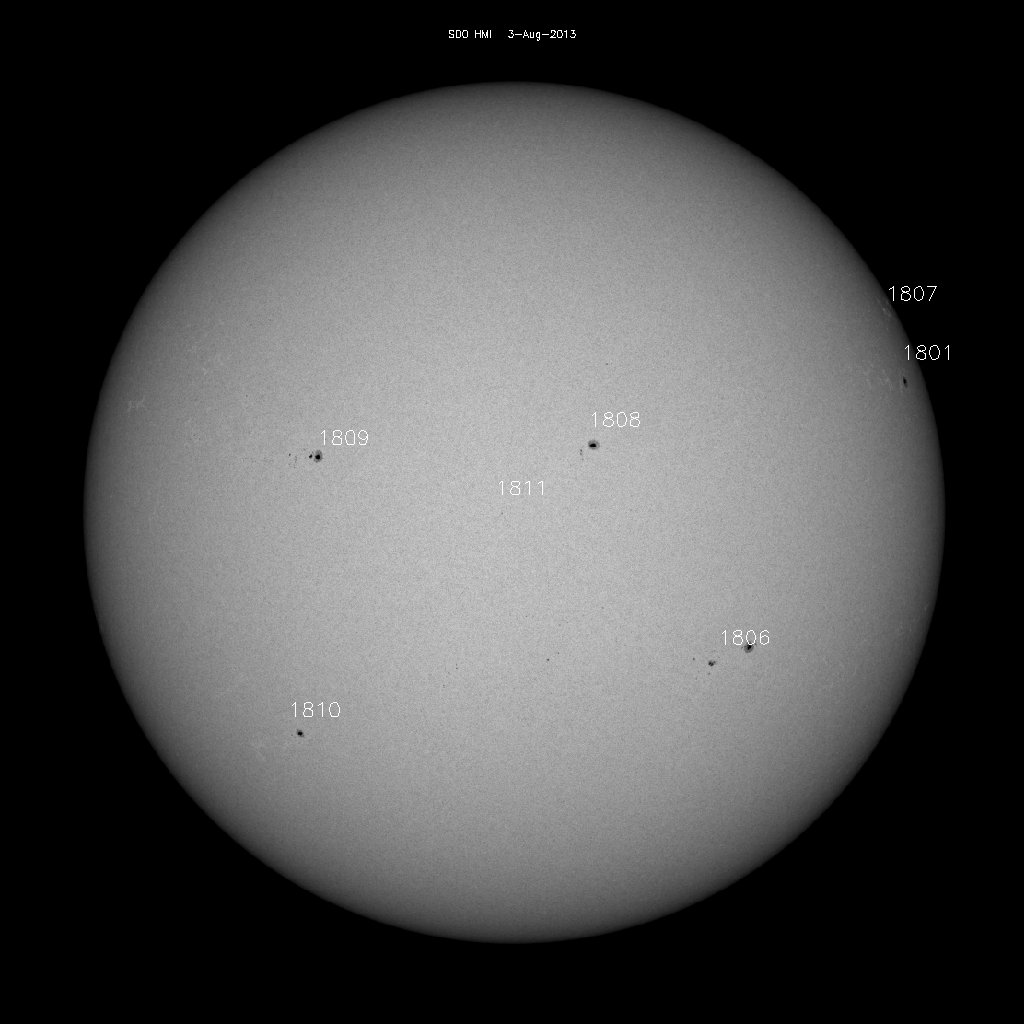 Sunspot regions