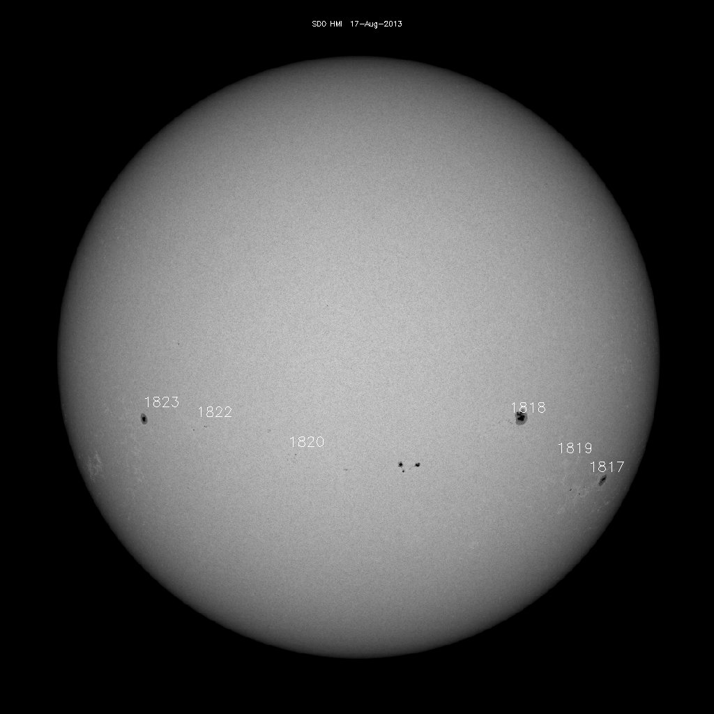 Sunspot regions