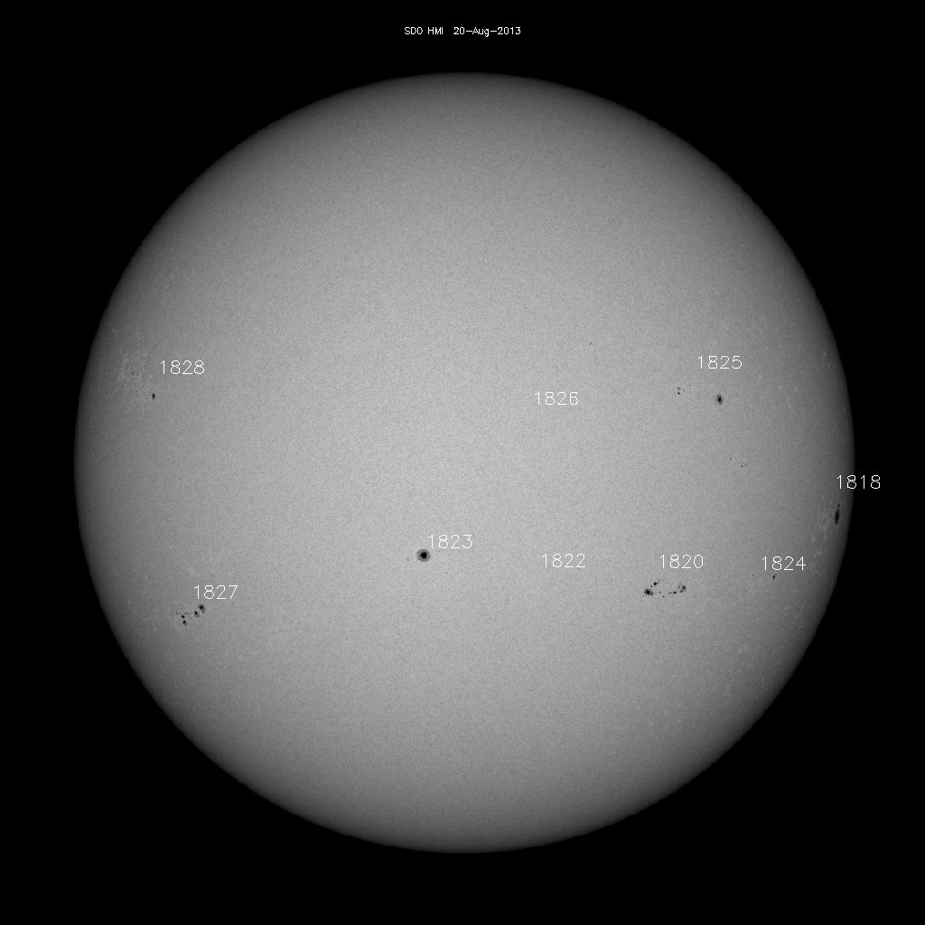 Sunspot regions