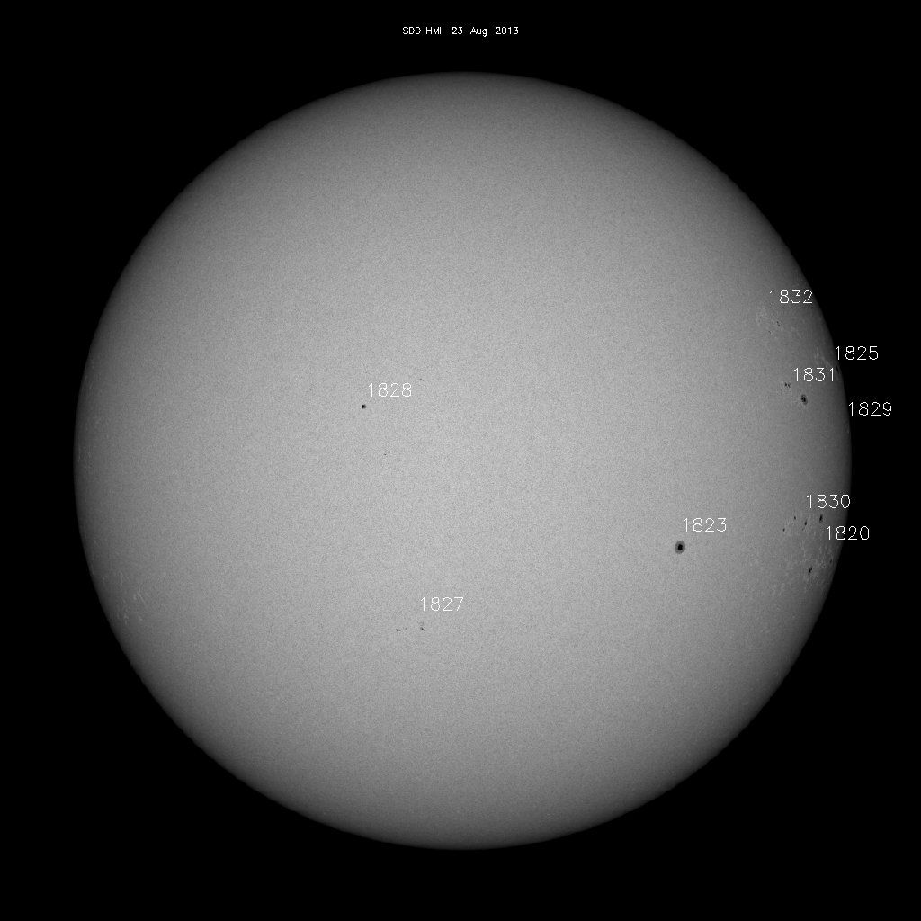 Sunspot regions