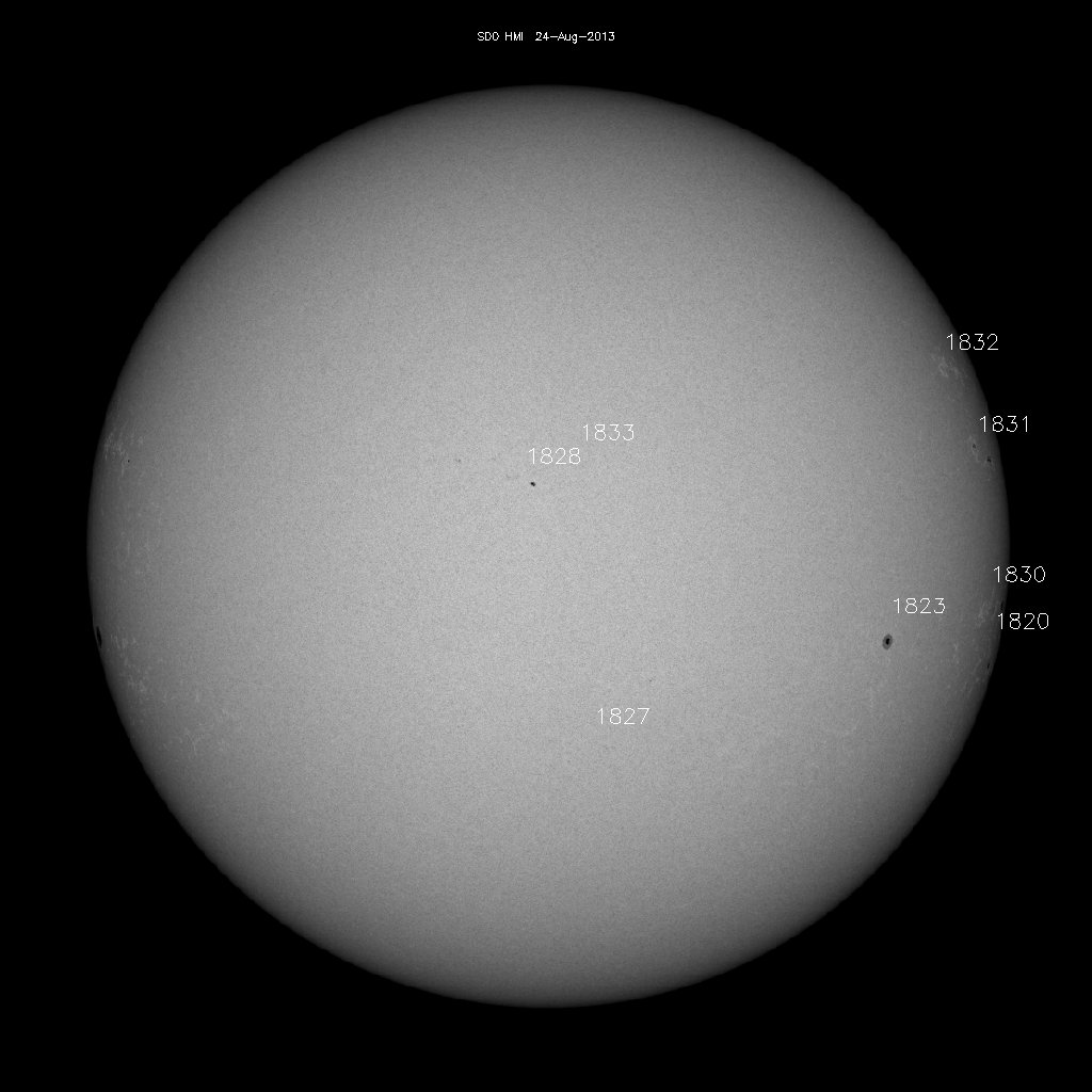 Sunspot regions