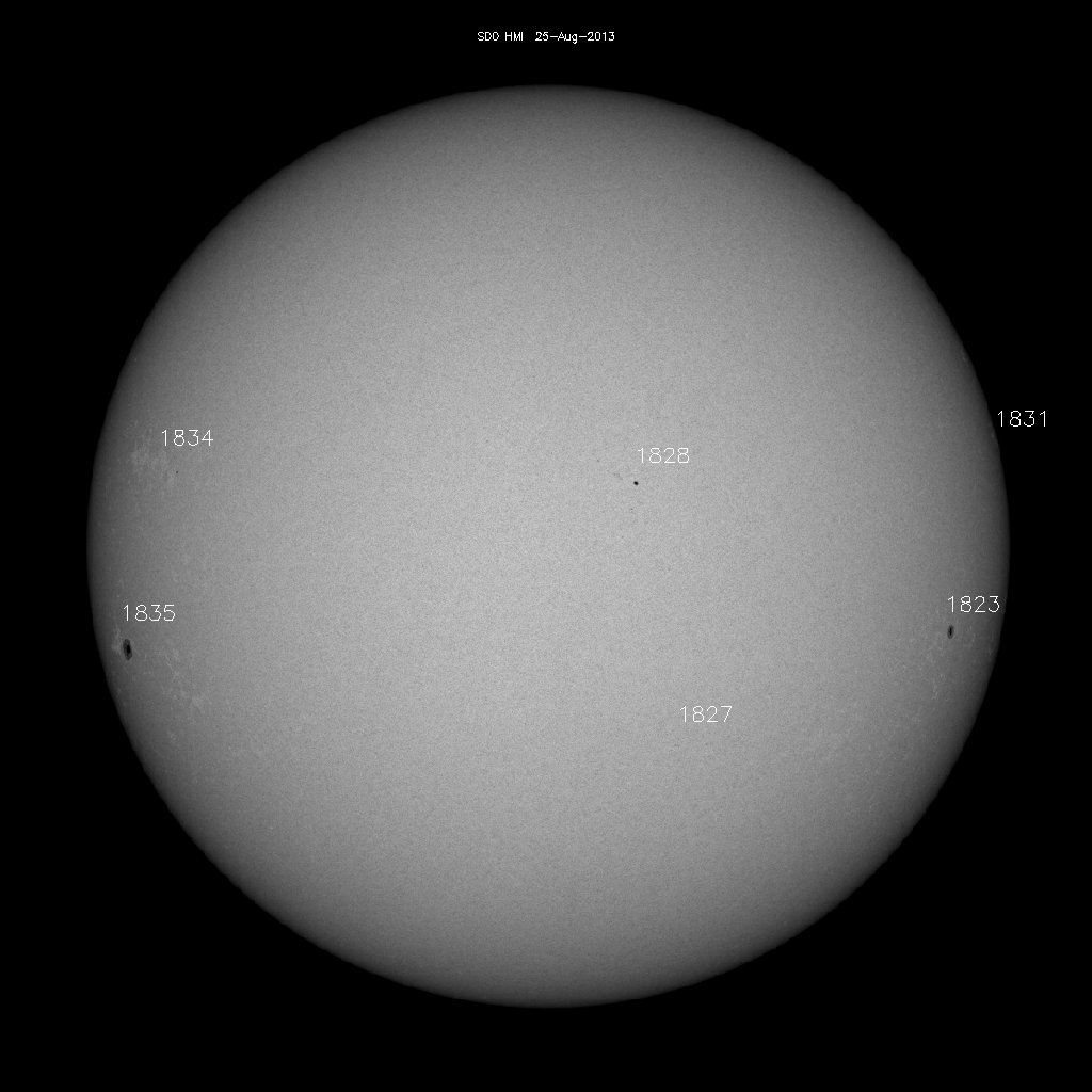 Sunspot regions