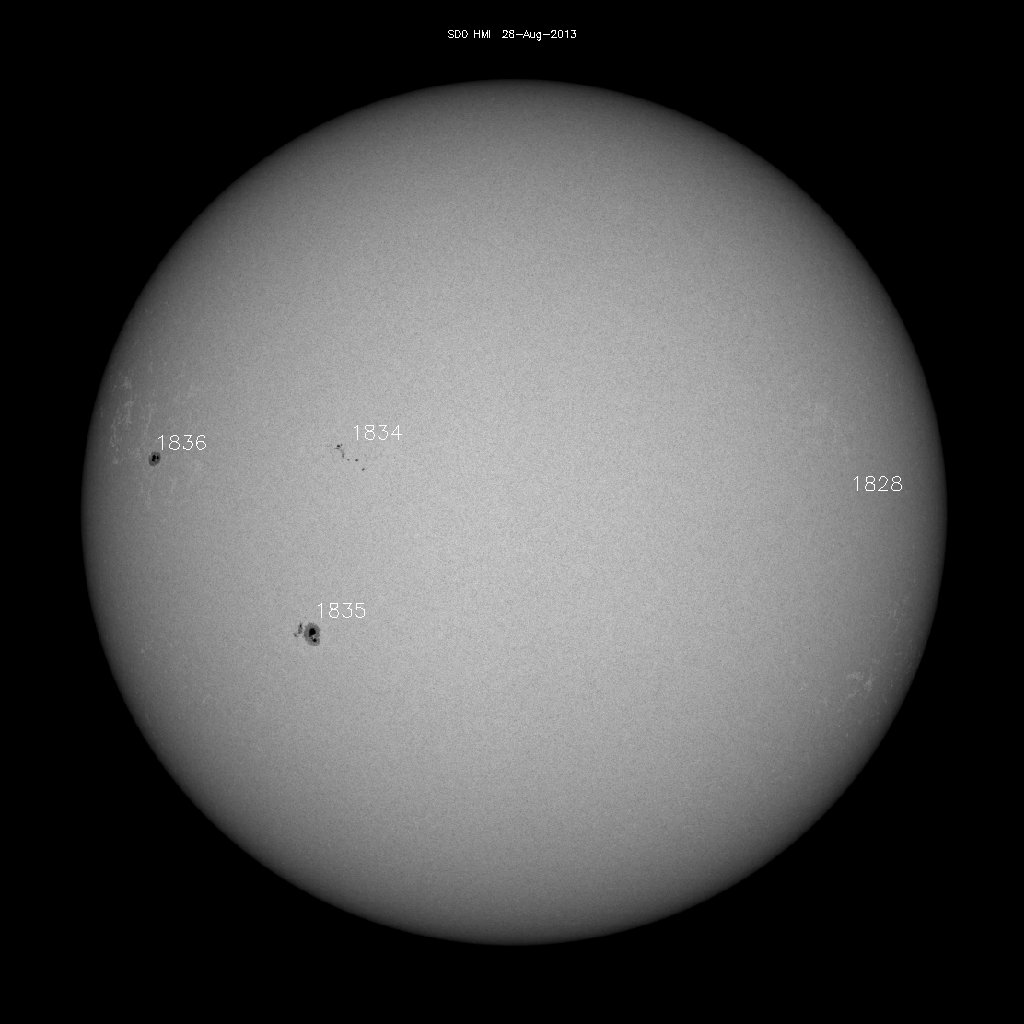 Sunspot regions