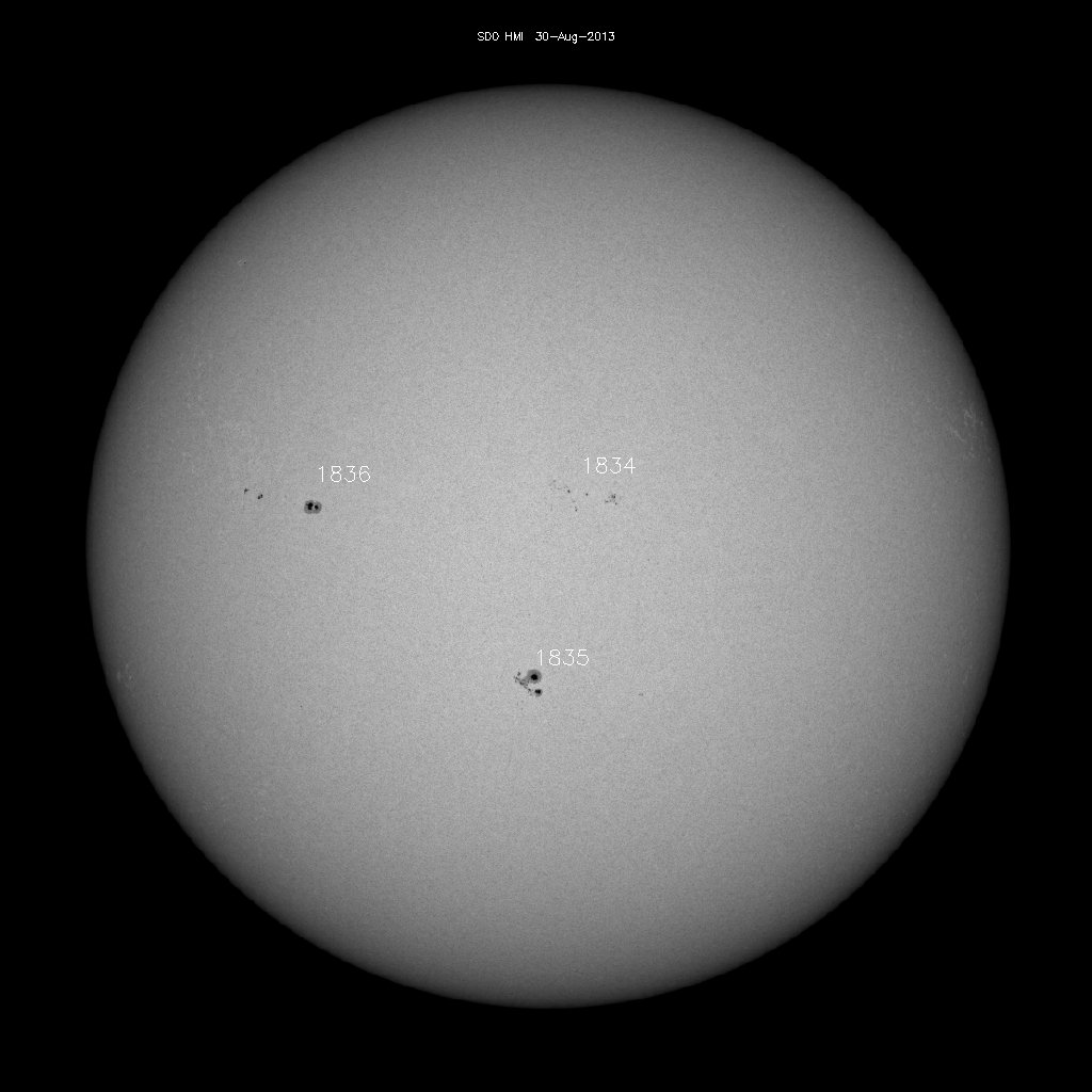 Sunspot regions