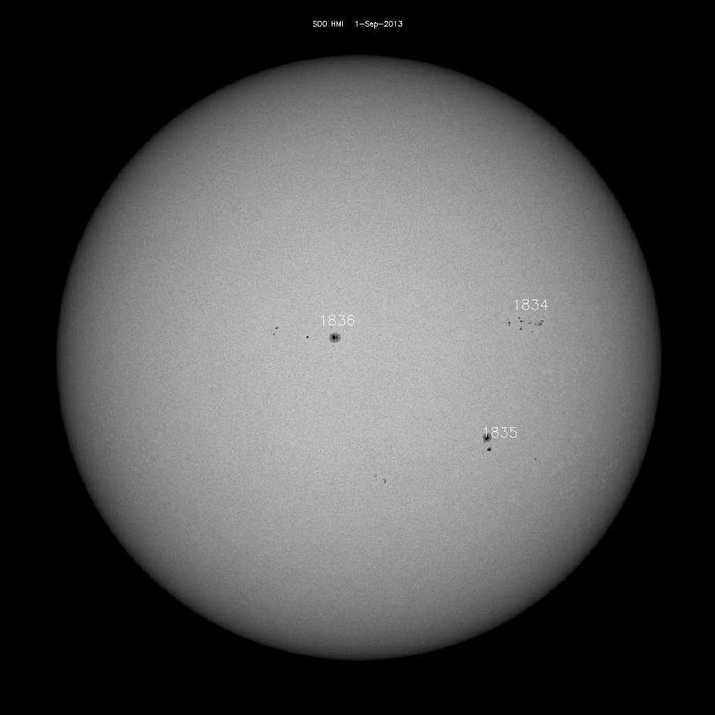 Sunspot regions