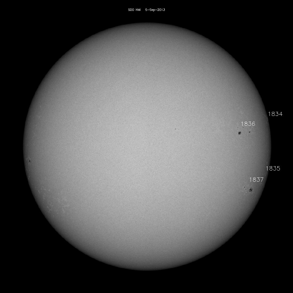 Sunspot regions