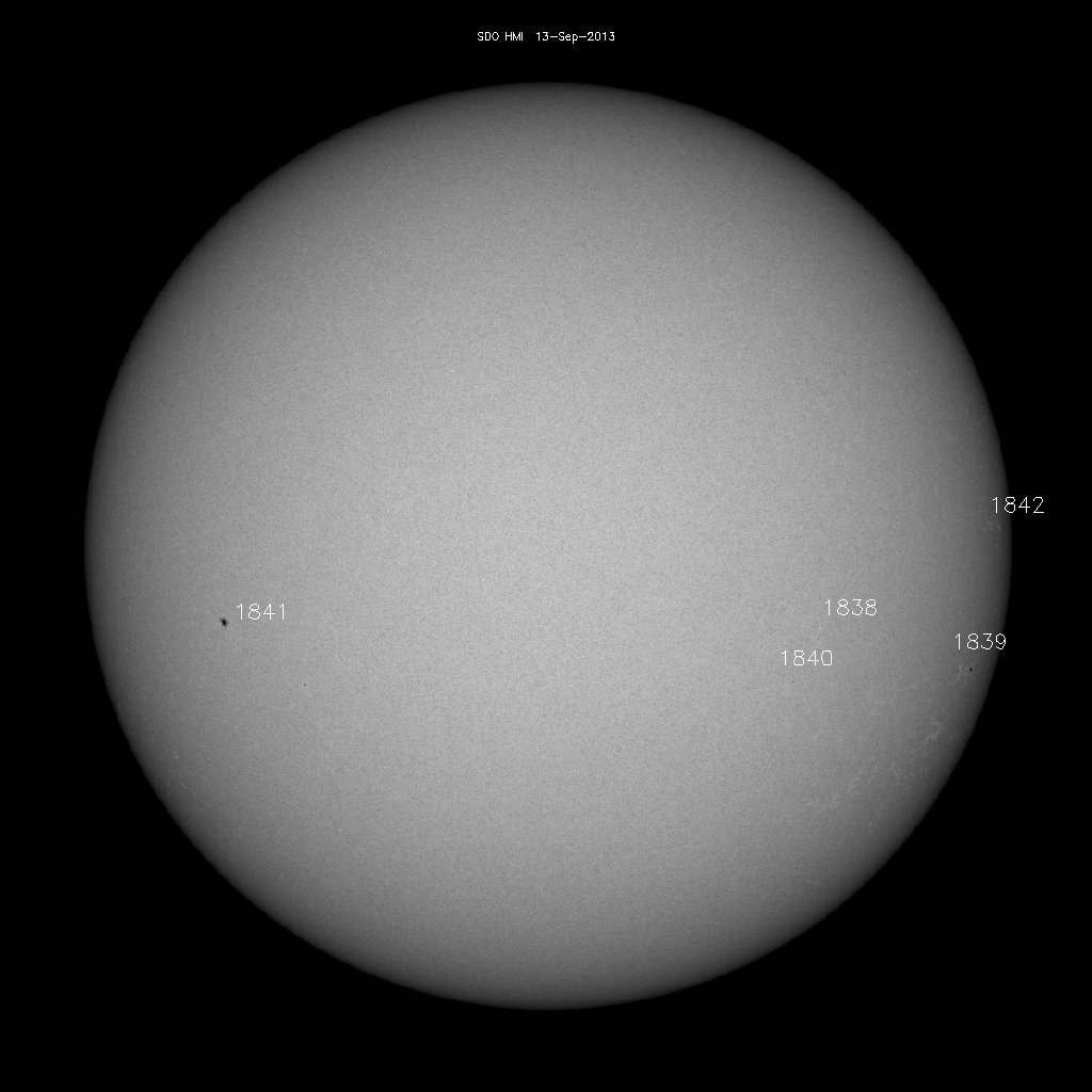 Sunspot regions