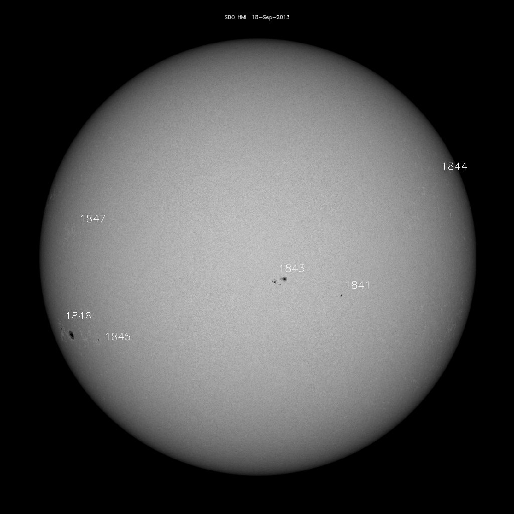 Sunspot regions