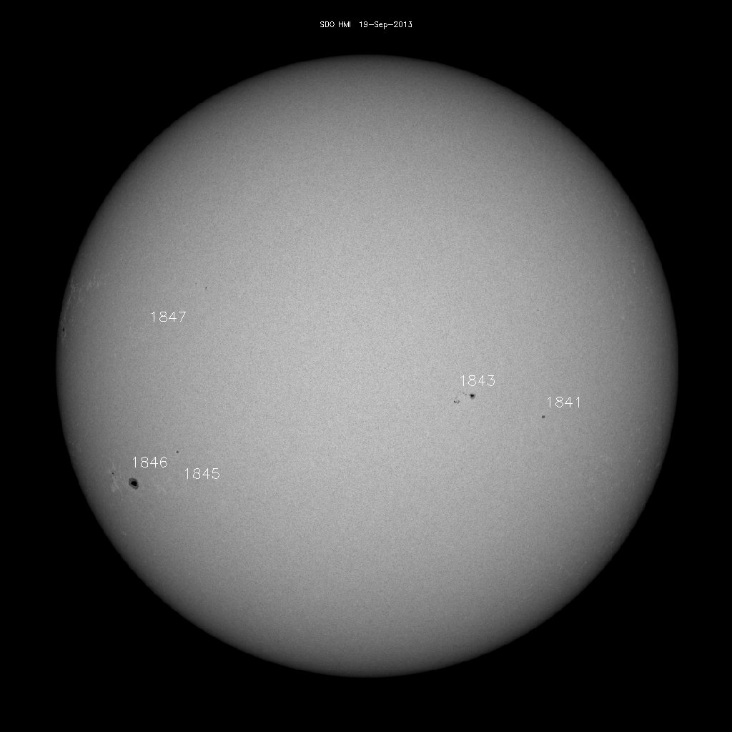 Sunspot regions