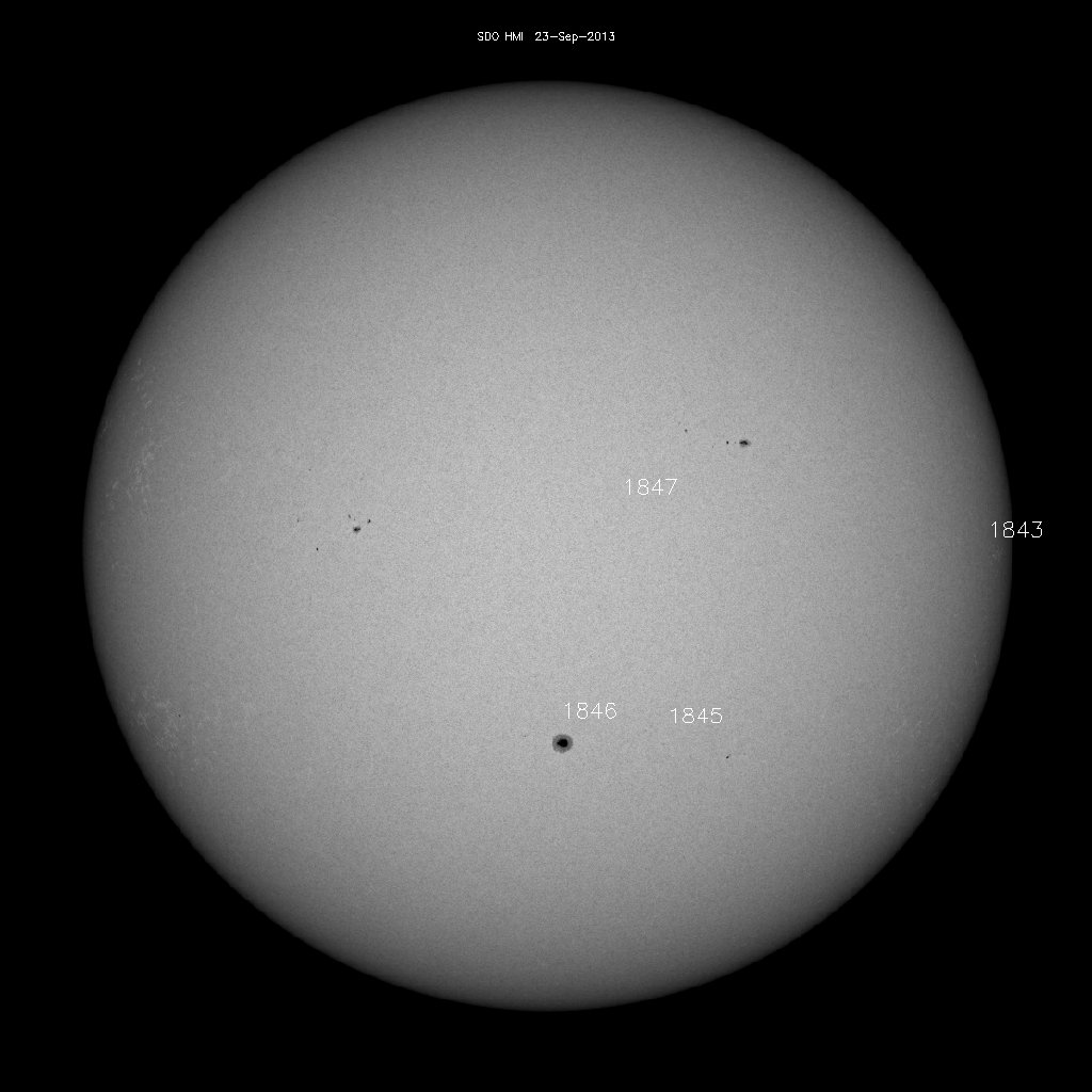 Sunspot regions