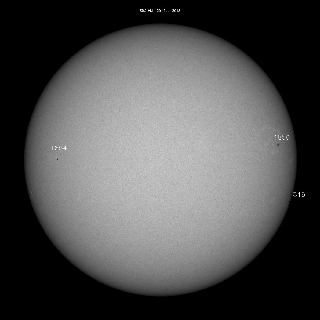 Sunspot regions