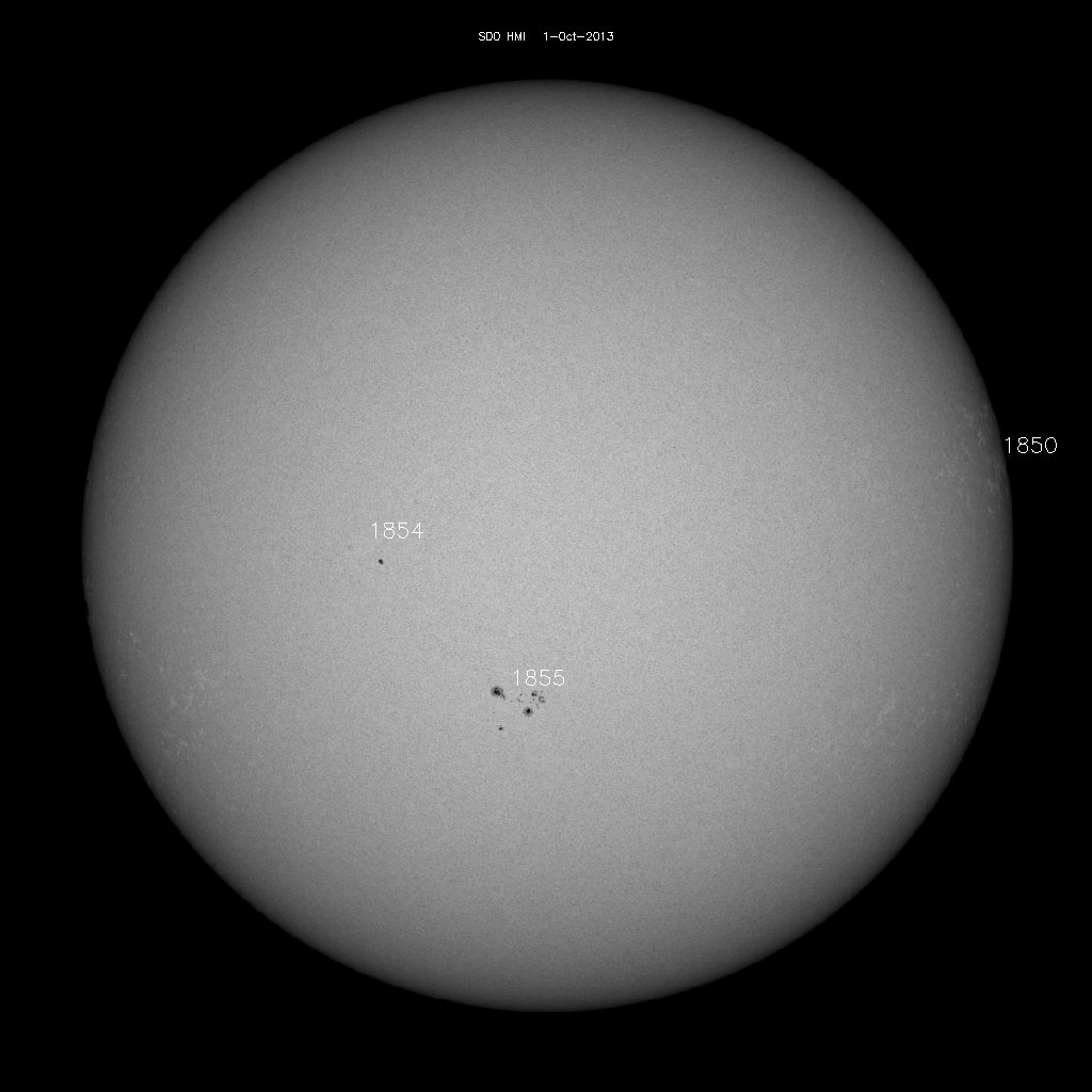 Sunspot regions