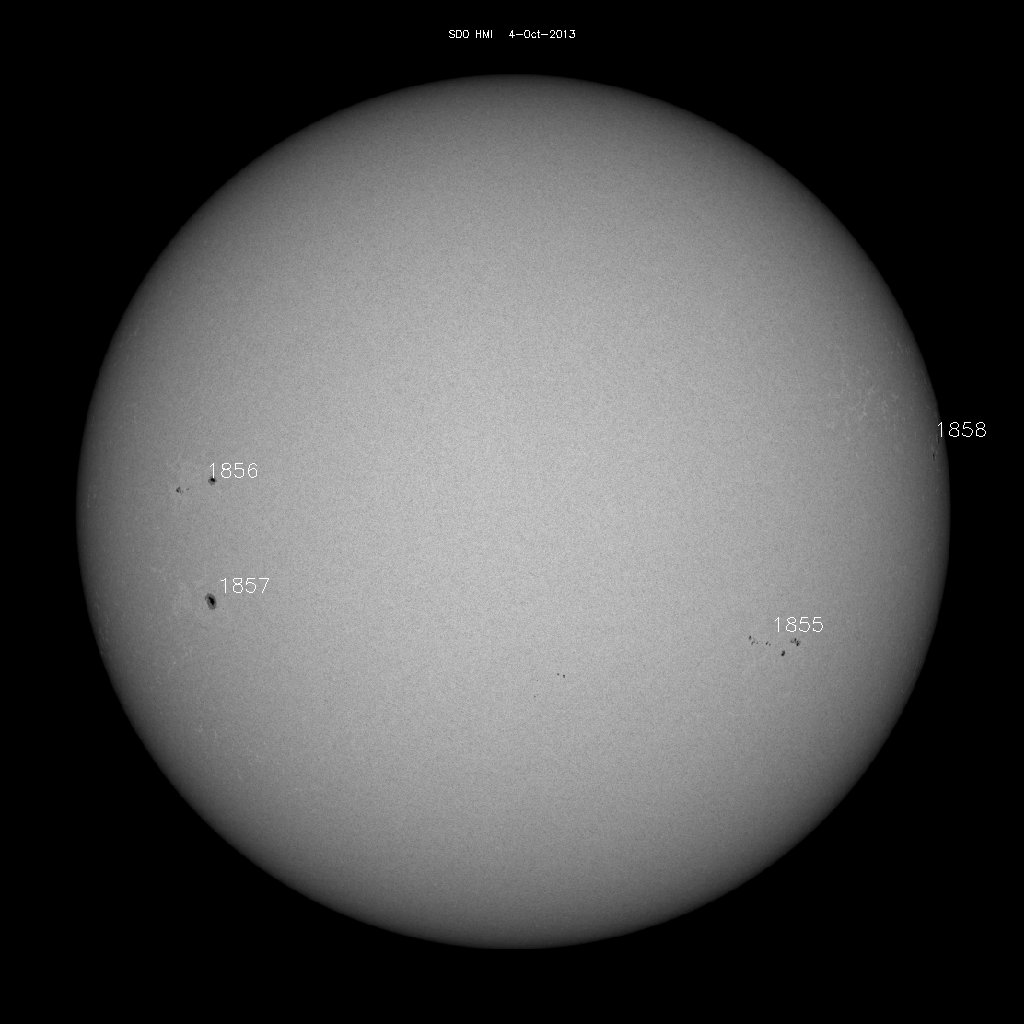 Sunspot regions