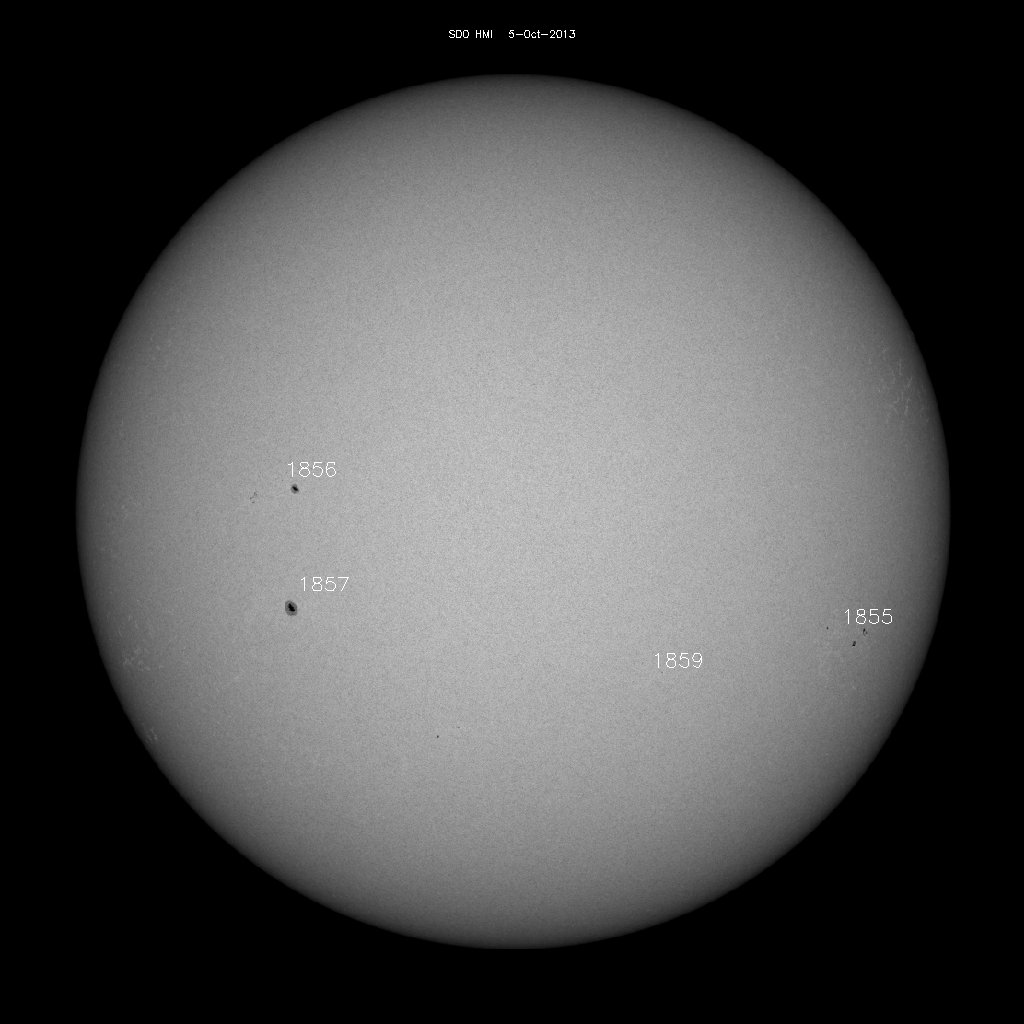 Sunspot regions