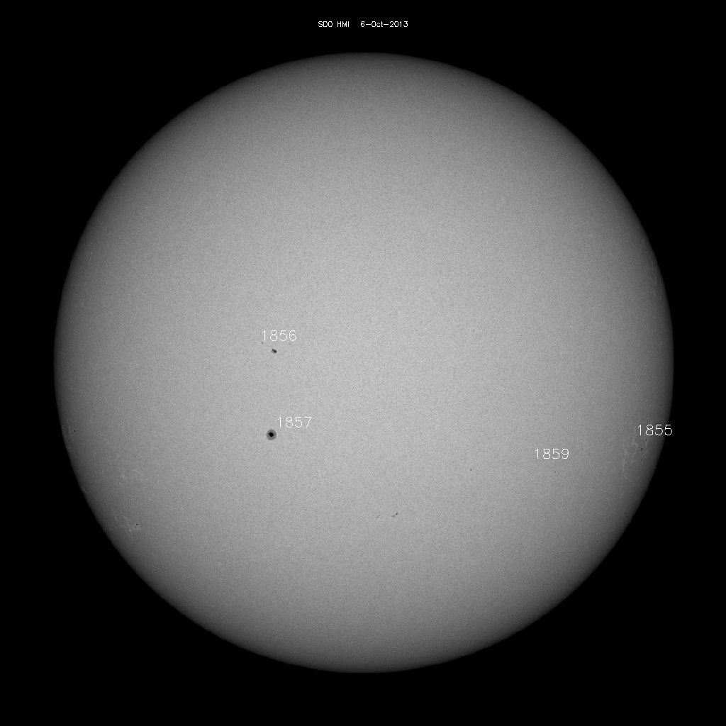 Sunspot regions