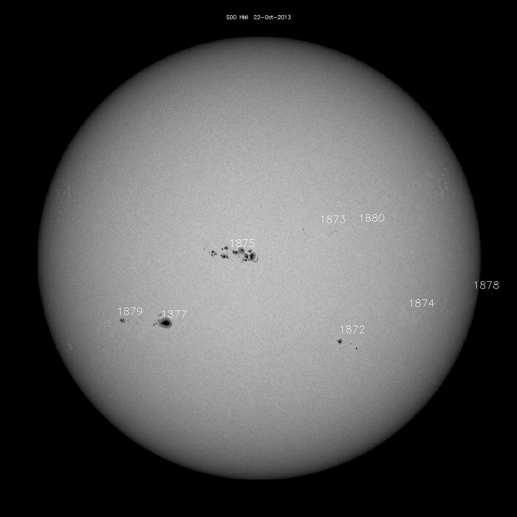 Sunspot regions