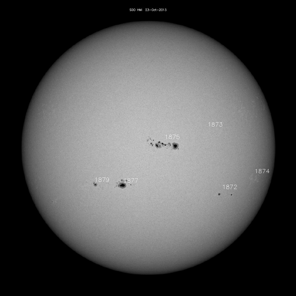 Sunspot regions