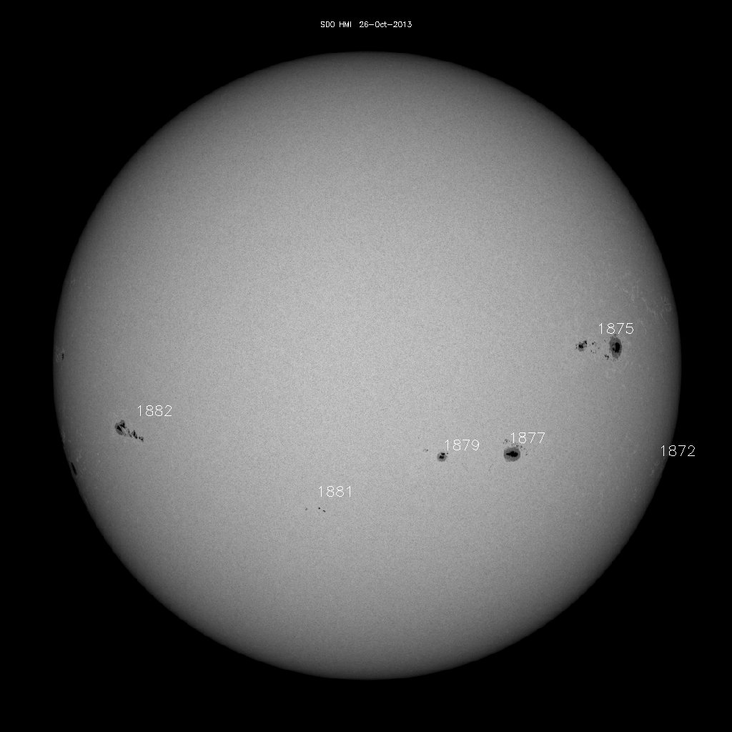 Sunspot regions