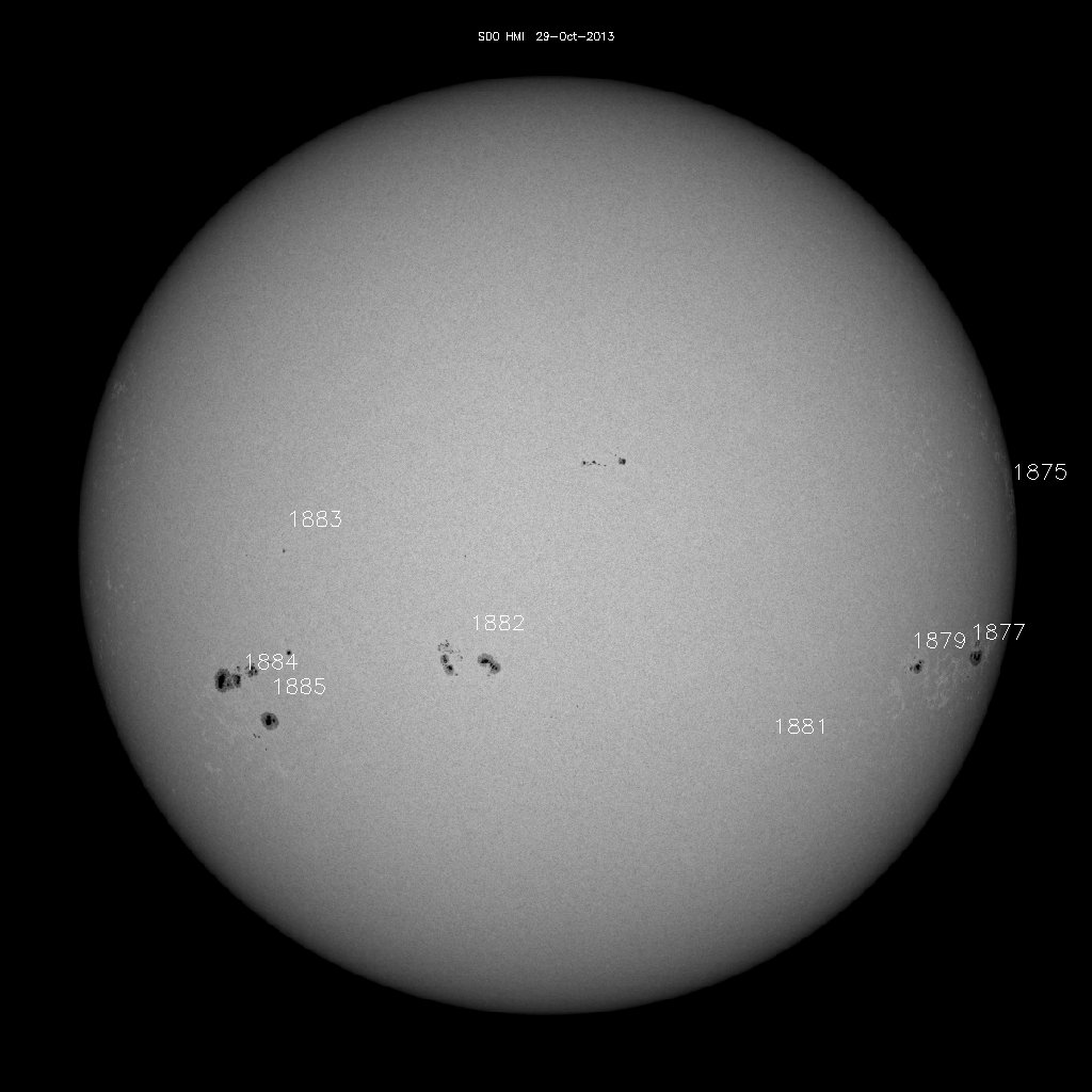 Sunspot regions